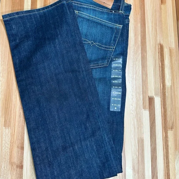 NWT Men’s Lucky Brand W 29 L 34 Dark Blue Jeans - Picture 1 of 7